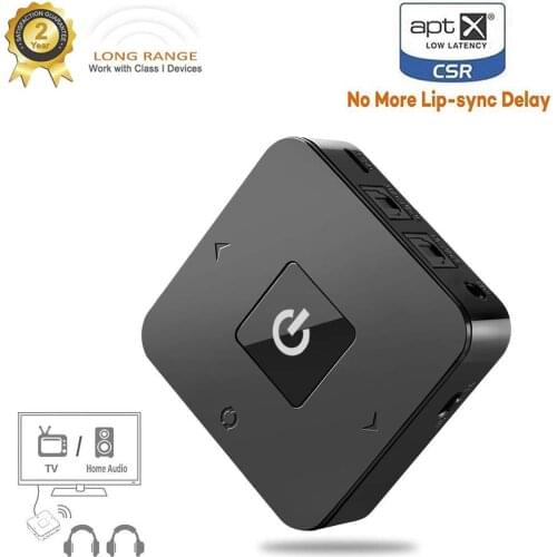 CSR8670 Bluetooth 5.0 Aptx LL Low Latency 3.5mm SPDIF Optical Audio Transmitter Receiver Wireless TV PC Speaker Music Adapter