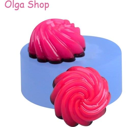 GYL081 16.6mm Pudding Jello Silicone Mold - for Fondant Cake Decoration Candy Chocolate Resin Earring Jewelry Pendant Charm
