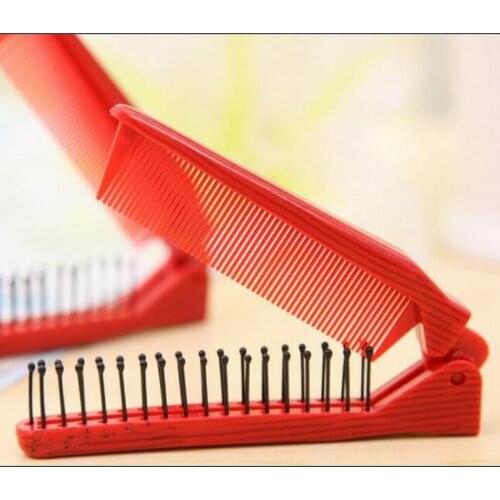Good Dual purpose anti-static plastic folding comb as hair care head massage comb for promote blood circulation styling comb