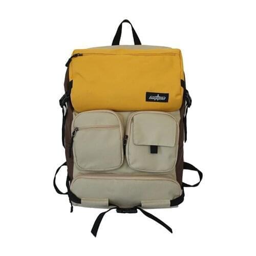 Harajuku Cool Mountaineering Travel Backpack Women&Men Large-capacity Backpacks Multipockets Patchwork Waterproof Backpack Bags
