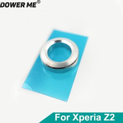 Dower Me Power On Off Button Switch Key Circle Metal Ring With Adhesive For Sony Xperia Z2 L50W D6502 D6503 Replacement