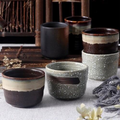 Creative Vintage Water Cup Retro Ceramic Tea Cup Japanese Style Home TeacupCommercial Restaurant Tea Master Cup