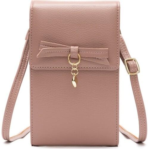 Bow Summer Women Shoulder Bags Designer Ladies Messenger Purse PU Leather Phone Pocket Female Crossbody Bag