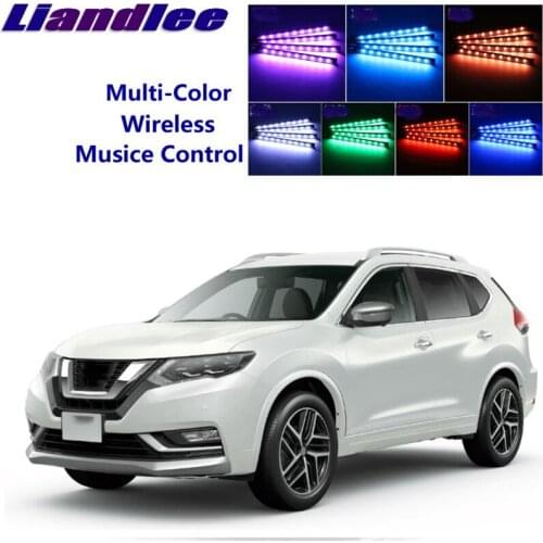LiandLee For NissanRogue MK1 2007~2014 Car Interior UnderDash FootWell Seat Accent Music Rhythm Ambient Light