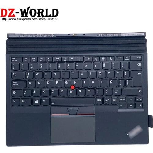 New Original Red LAS Latin Spain Base Portable Backlit Thin Keyboard for Lenovo Thinkpad X1 Tablet 2nd 1st Gen 01AY154