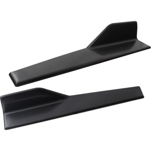 Pair Car Side Door Skirt Adhesive Strip Trim Anti Collision Protection Strip