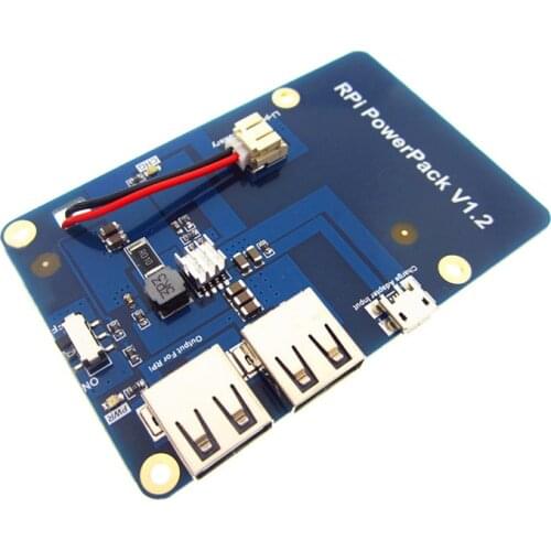 Lithium Battery Pack Expansion Board Power Supply with Switch for Raspberry Pi 3,2 Model B,1 Model B