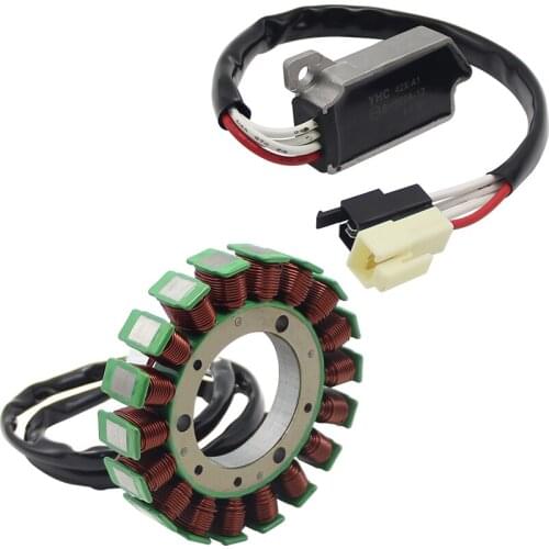 Motorcycle Voltage Regulator Rectifier+Ignition Magneto Stator Coil For Yamaha XV400 XV500 XV535 XV535S 42X-81960A1 2GV-81410-20