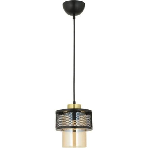 Modern light single black chandelier