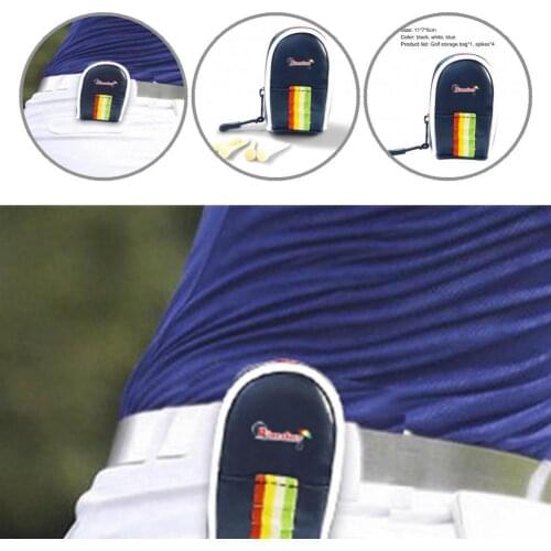Convenient Moisture-proof Mini Zipper Golf Ball Waist Pouch for Exercise