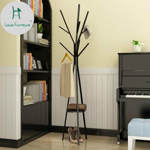 Louis Fashion Coat Hangers in the Bedroom Iron Metal Simple Modern Branches Home Creative Clothes and Shelves