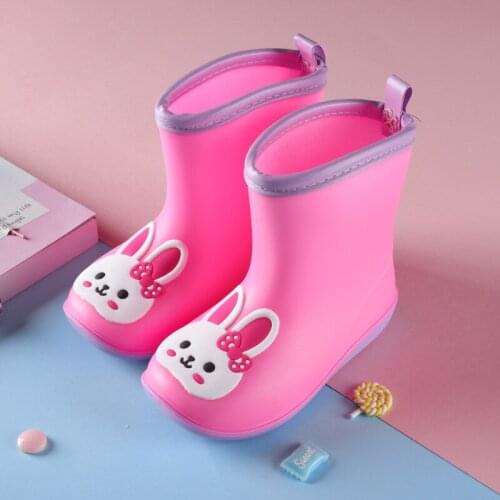 Male and female baby children kindergarten cartoon waterproof rain boots Creative fashion rain shoes non-slip jelly water shoes