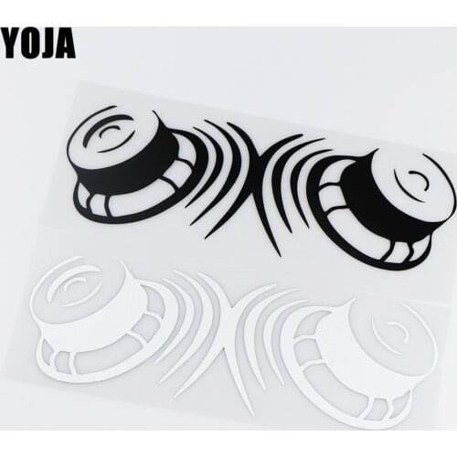 YOJA 24.5X8.4CM Audio Speaker Creative Scratch Occlusion Car Sticker Accessories ZT4-0060