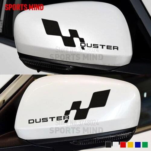5 Pairs For Dacia Duster Renault Duster Stepway GT Car Decal Stickers Rear view Mirror Automobiles Car-Styling Auto Accessories