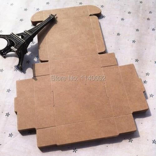 Free shipping 50 pcs a lot 7x7x2.2cm retro kraft card packing boxs/packaging case/cosmetics box/handmade soap casket/gift boxs