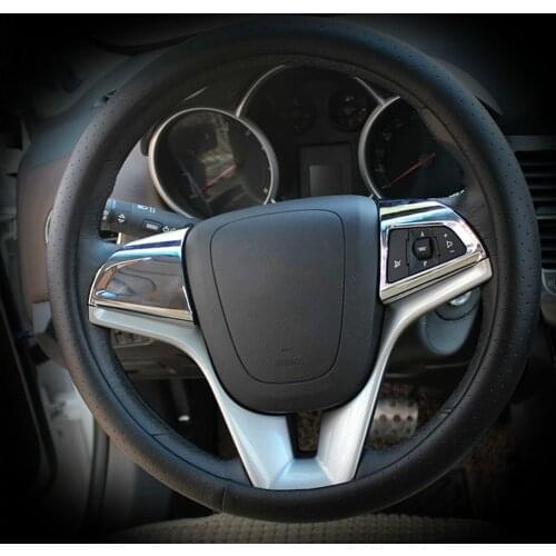 Car Accessories Interior Steering Wheel Decoration trim Case sticker For Chevrolet Orlando Cruze Trax Aveo Sonic Onix Cobalt