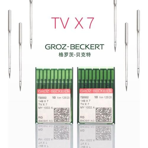 German GROZ-BECKERT TVX7 Double Needle Double Chain Buried Clip Chain Type Interlock Sewing Machine Needle