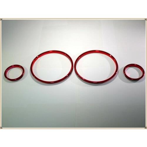 RED COLOR Speedometer Gauge Dial Rings Bezel Trim Tacho Ring for Vauxhall/Opel Astra G MK4 / Vauxhall/Opel Zafira A MK1 98-05