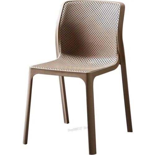 Nordic Plastic Chair Leisure Outdoor Chair Designer Chair Simple Dining Chair Coffee Chair Negotiation Chair Computer Chair Adul