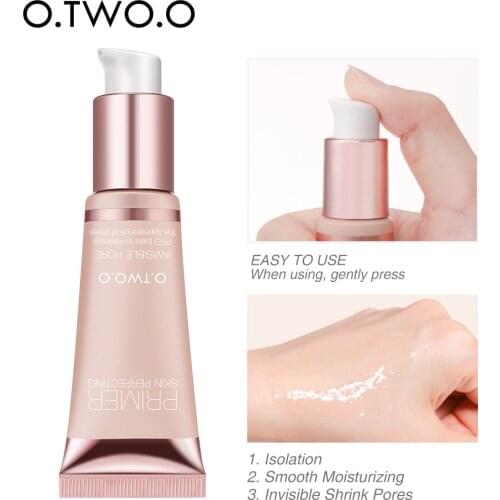 O.TWO.O Primer before makeup Lightweight, oil-free, wrinkle-free makeup, natural, invisible pores