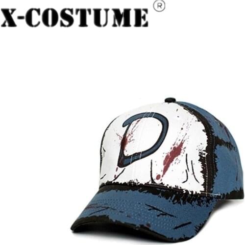X-COSTUME The Walking Dead Clementine Baseball Cap OutdoorCotton Hat Cosplay Costume Prop Adults Unisex