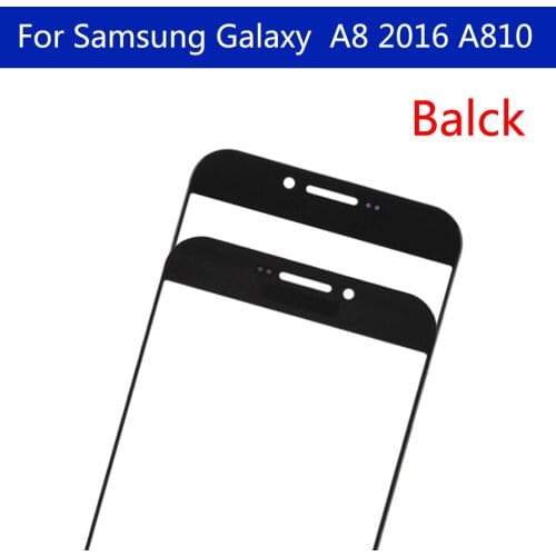 10pcs\lot TouchScreen For Samsung Galaxy A8 2016 A810S A810 A810F A810DS A810H Touch Screen Front Glass Panel Outer Glass Lens