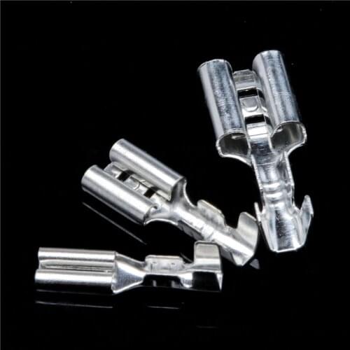 120Pcs Crimp Female Spade Terminals Insulating Sleeves For Connectors Kit Wire Connectors 2.8mm 4.8mm 6.3mm