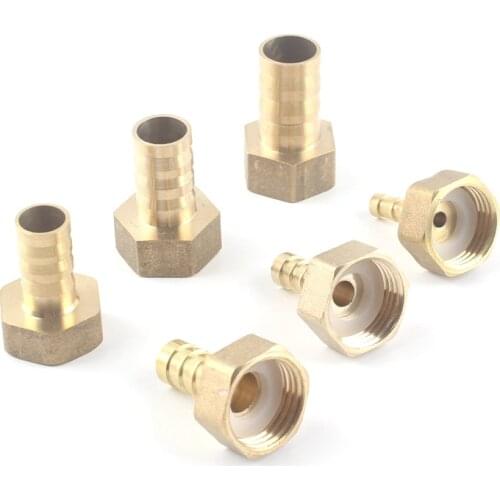 2pc 1/2'' to 6mm-19mm Brass Tube Thread Adapter Garden Water Connectors Pneumatic Hose Connector For Aquarium Garden Accessories