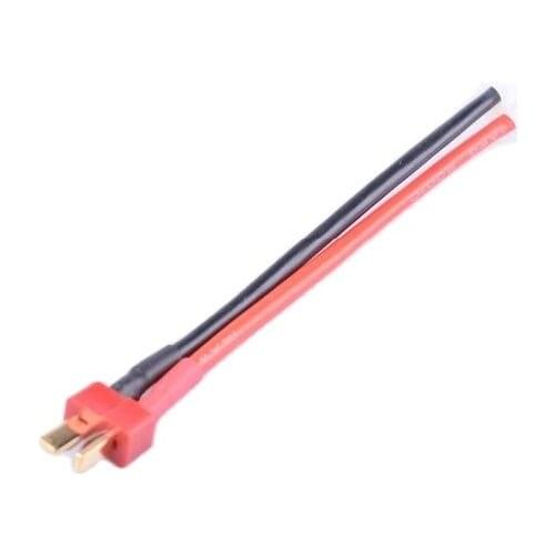 2 pcs Male T-Plug/Deans To Female Tamiya 14awg Charging Cable Battery Adapter 100mm