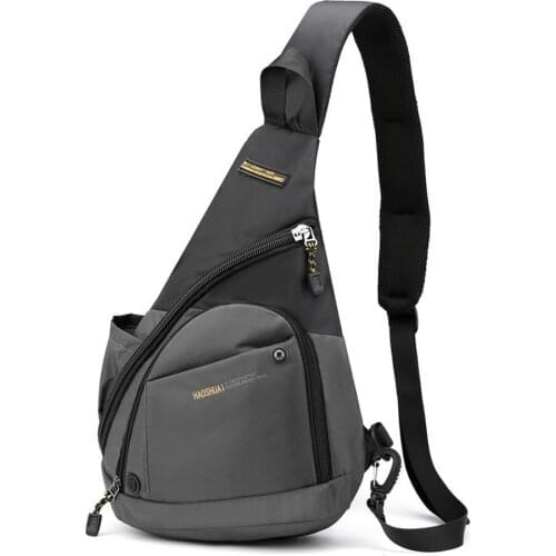 2020 New Waterproof Multi-functional Nylon Large Capacity Chest Bag Outdoor Sports Single Shoulder Messenger Bag Leisure