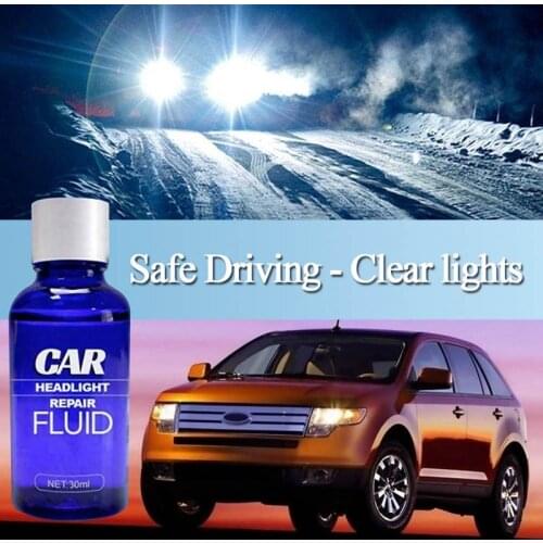 30ML Car Headlight Scratches Remover Auto Head Light Polish Cleain Repair Fluid Car Lights Retreading Spray Maintenance Tool