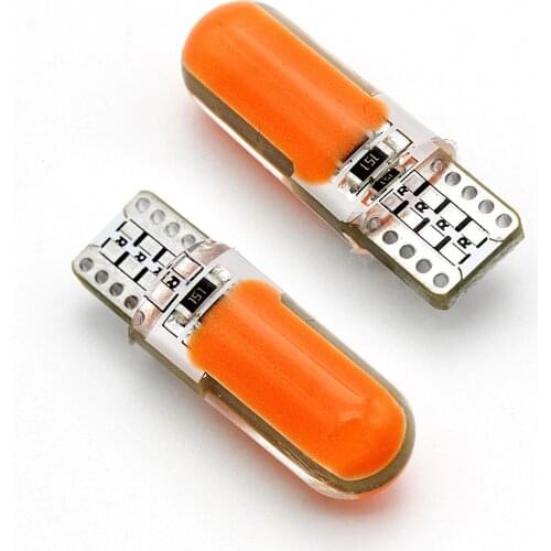 4Pcs T10 LED Car Clearance Light 12V W5W 194 168 COB Auto Interior Dome Reading Bulb License Plate Light