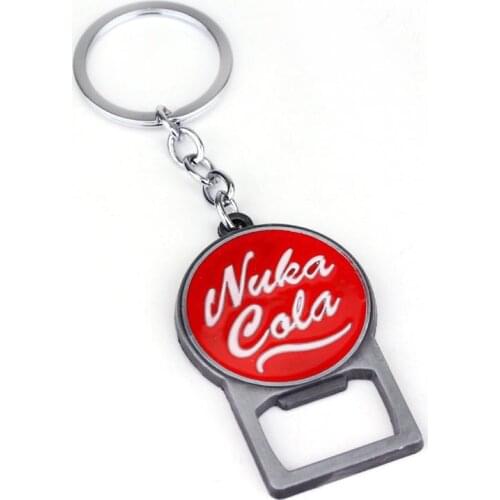 ZXMJ Pip Boy Nuka Cola FALLOUT keychain Keyring Bottle Opener Nuka Cola Raduation 4 Chaveiro Men Bar Accessories Jewelry Jewelry