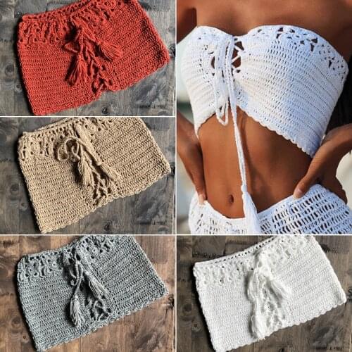 Crochet bikini Bandeau Swimwear