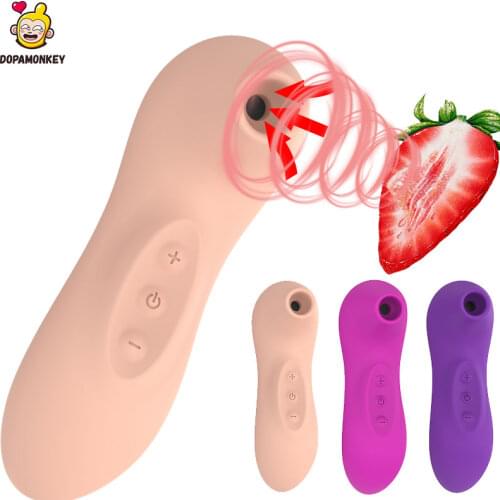 DopaMonkey Clit Sucking Nipple Stimulator Powerful Vibrator Mute sex toys for women Clitoris Stimulator Clit Nipple Vibrator
