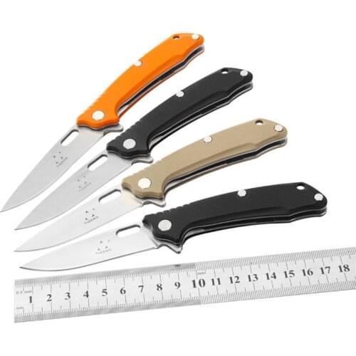 MIKER 1809 pocket Knife 9cr14 Blade G10 Handle Ball Bearing hunting knives Camping Tactical Tools EDC Survival folding knife