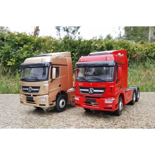 Collectible Alloy Model Gift 1:24 Scale Beiben V3 Heavy Duty Truck Tractor Trailer Diecast Toy Model For Boy Man Gift.Decoration