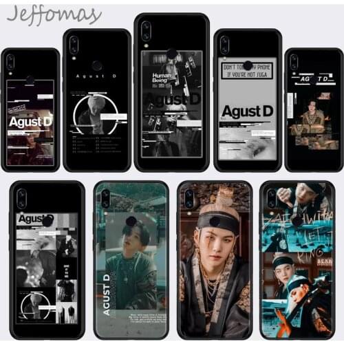 KPOP Agust D Phone Case For Xiaomi Redmi 9 8 9t a3Pro 9se k20 mi8 max3 lite 9 note 9s 10 pro