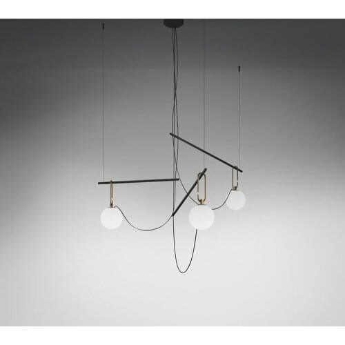 Lighting wholesale personality creative chandeliers Nordic post-modern designer living room bedroom bar decorative glass lamps