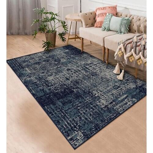Lacivert Renkli Halı Şönil Orjinal Desenli halı oturma odası yatak odası mutfak kaymaz anti alerjik ücretsiz kargo halı