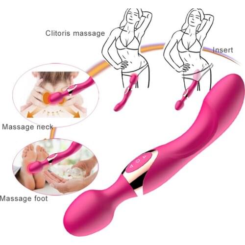 New AV Magic Wand G Spot Massager USB Charge Big Stick Vibrators For Women Female Sexy Clit Vibrator Adult Sex Toys For Woman