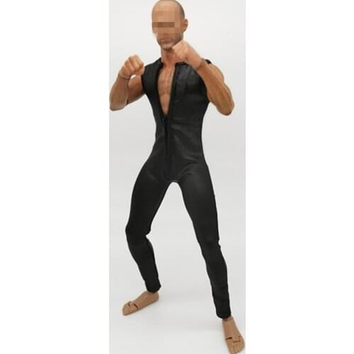 1/6 Scale Sleeveless Faux Leather Tights Model Accessories for 12 Inch Action figure