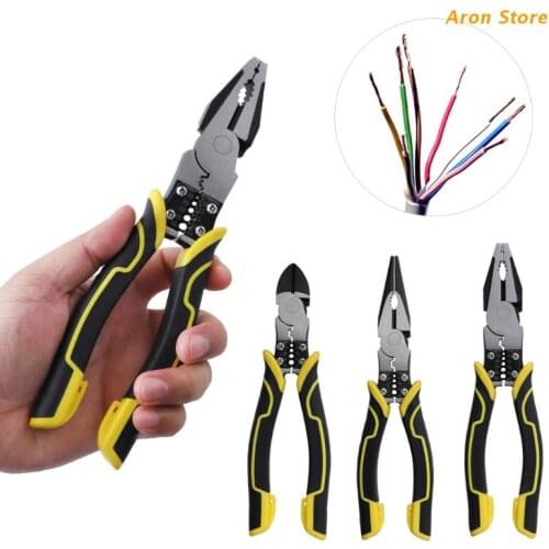 Multi-function Crimping Cutter Tool Wire Stripping Pliers For Electronic Circuit Welding Trimming Injection Molding Flash