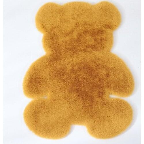 Soft Area Rug Fluffy Cute Rug Special Bear Shape Shaggy Rug For Bedroom Living Room Home Decor ALS88
