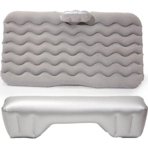Car Air Mattress Travel Bed Inflatable Mattress Split Air Bed Back Seat Rest Cushion Sofa Pillow Outdoor Camping Sleeping Mat