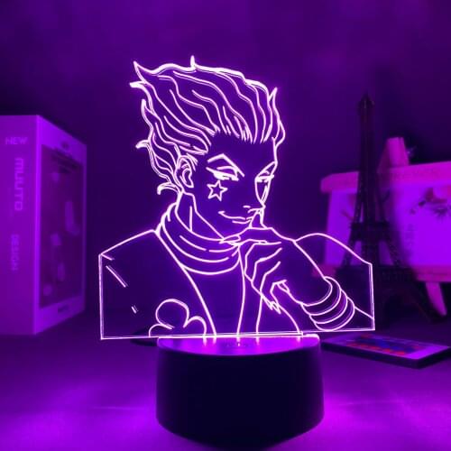 Anime Hunter X Hunter 3d night light led touch sensor remote control colorful bedroom night light gift for kids HXH Lamp