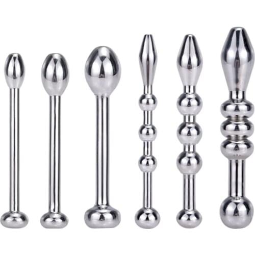 New Metal Male Penis Urethra Plug Dilator Sounds Urethral Expander Stimulation Masturbation Massager SM Delay Sex Toys for Men