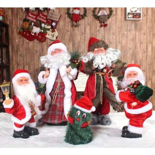 Christmas Twist buttocks music electric Santa Claus decorations Santa Claus doll childrens toys gift