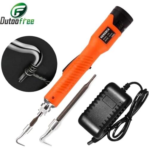 1 Set Hand Held Steel Machine Rebar Tier Binding Machine 6000mAh Automatic Rebar Tying Machine Cordless Wire Lithium Battery