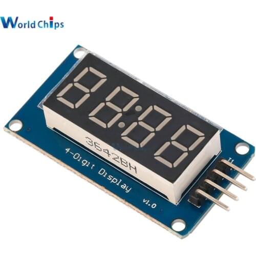 2PCS TM1637 LED Display Module For Arduino 7 Segment 4 Bits 0.36Inch Clock RED Anode Digital Tube Four Serial Driver Board Pack